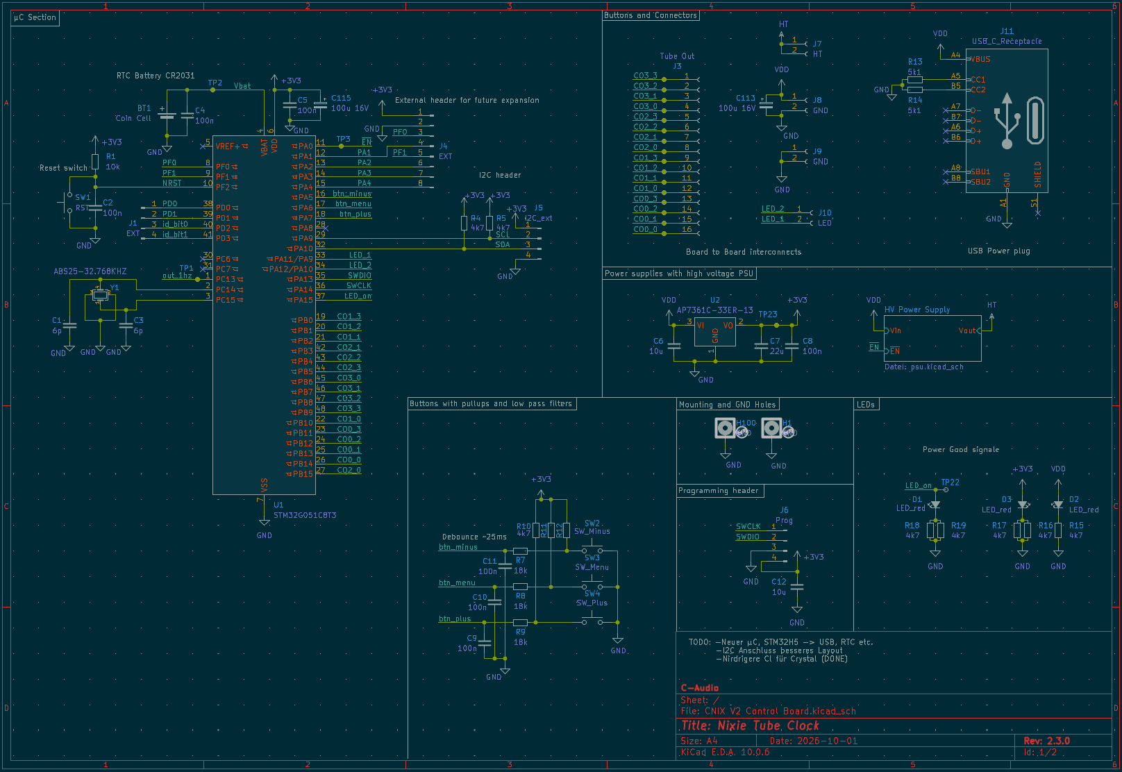 Control board schematic