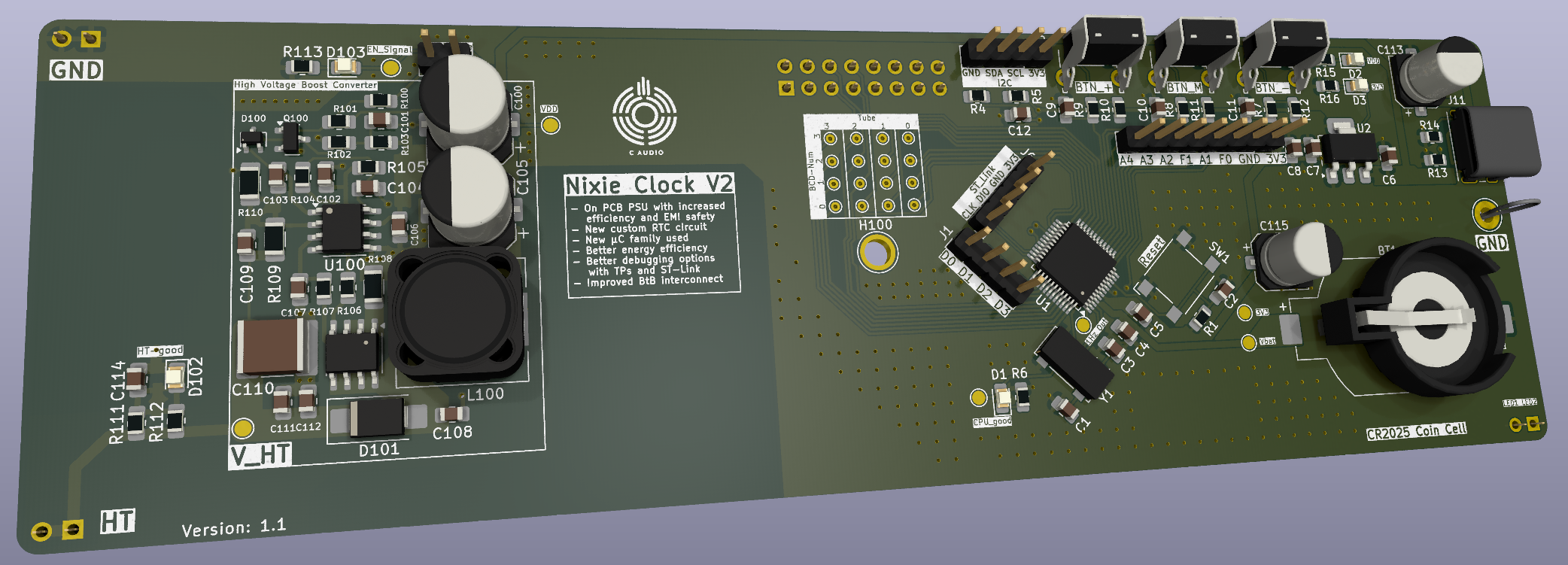 Control board 3d view